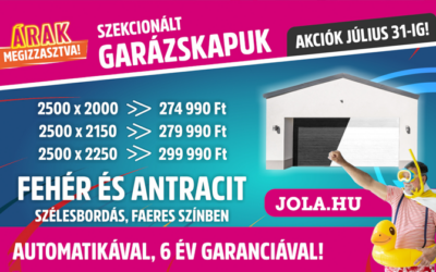 Verhetetlen júliusi garázskapu árak
